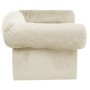 Sofá para perros con cajón felpa crema 75x50x38 cm de , Camas para perros - Ref: Foro24-171082, Precio: 96,90 €, Descuento: %