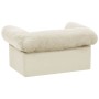 Dog sofa with cream plush drawer 75x50x38 cm by , Beds for dogs - Ref: Foro24-171082, Price: 96,90 €, Discount: %