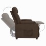 Dark brown fabric recliner by , Armchairs - Ref: Foro24-348534, Price: 166,56 €, Discount: %