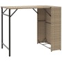 Folding 5-piece beige PE rattan garden dining set by , Garden sets - Ref: Foro24-365947, Price: 166,04 €, Discount: %