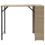 Folding 5-piece beige PE rattan garden dining set by , Garden sets - Ref: Foro24-365947, Price: 166,04 €, Discount: %