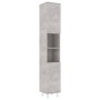 4-piece bathroom furniture set in concrete gray engineered wood by vidaXL, Bathroom furniture - Ref: Foro24-3056902, Price: 2...