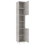 Juego muebles de baño 4 pzas madera de ingeniería gris hormigón de vidaXL, Muebles de baño - Ref: Foro24-3056902, Precio: 238...