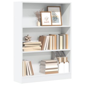 Engineered wood white shelf 80x24x109 cm by , Bookcases and shelves - Ref: Foro24-857835, Price: 58,16 €, Discount: %