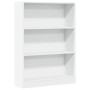 Estantería de madera de ingeniería blanca 80x24x109 cm de , Librerías y estanterías - Ref: Foro24-857835, Precio: 58,16 €, De...