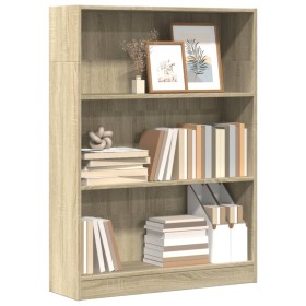 Estantería de madera de ingeniería roble Sonoma 80x24x109 cm de , Librerías y estanterías - Ref: Foro24-857837, Precio: 56,66...