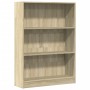 Engineered wood bookshelf in Sonoma oak, 80x24x109 cm. by , Bookcases and shelves - Ref: Foro24-857837, Price: 56,66 €, Disco...