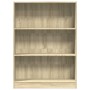 Engineered wood bookshelf in Sonoma oak, 80x24x109 cm. by , Bookcases and shelves - Ref: Foro24-857837, Price: 56,66 €, Disco...