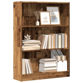 Engineered wood bookshelf in aged color