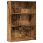 Engineered wood bookshelf in aged color, 80x24x109 cm by , Bookcases and shelves - Ref: Foro24-857842, Price: 56,66 €, Discou...