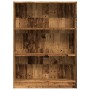 Engineered wood bookshelf in aged color, 80x24x109 cm by , Bookcases and shelves - Ref: Foro24-857842, Price: 56,66 €, Discou...