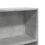 Engineered wood bookshelf in concrete gray, 80x24x176 cm by , Bookcases and shelves - Ref: Foro24-857856, Price: 77,23 €, Dis...