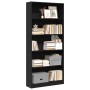 Estantería madera de ingeniería negro 80x24x176 cm de , Librerías y estanterías - Ref: Foro24-857854, Precio: 81,61 €, Descue...