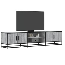 TV stand made of Sonoma gray engineered wood 180x35x41 cm by , TV Furniture - Ref: Foro24-3300778, Price: 137,93 €, Discount: %