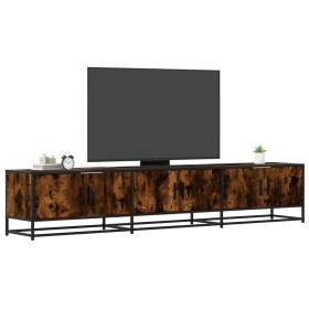 Engineered wood TV stand in smoked oak, 210x35x41 cm. by , TV Furniture - Ref: Foro24-3300792, Price: 146,89 €, Discount: %