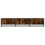 Engineered wood TV stand in smoked oak, 210x35x41 cm. by , TV Furniture - Ref: Foro24-3300792, Price: 146,89 €, Discount: %