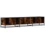 Engineered wood TV stand in smoked oak, 210x35x41 cm. by , TV Furniture - Ref: Foro24-3300792, Price: 146,89 €, Discount: %