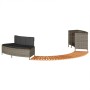 Acacia wood and gray synthetic rattan whirlpool bathtub edge | Foro24|Onlineshop| Casa, Jardín y Más Foro24.es