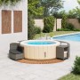 Borde bañera hidromasaje madera acacia y ratán sintético gris de , Accesorios para piscinas y spa - Ref: Foro24-365615, Preci...