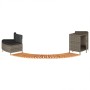 Acacia wood and gray synthetic rattan whirlpool bathtub edge | Foro24|Onlineshop| Casa, Jardín y Más Foro24.es