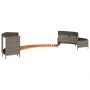 Acacia wood and gray synthetic rattan whirlpool bathtub edge | Foro24|Onlineshop| Casa, Jardín y Más Foro24.es