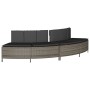 Jacuzzi banks with 2 gray PE rattan cushions by , Pool and spa accessories - Ref: Foro24-365617, Price: 164,57 €, Discount: %