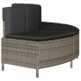 Jacuzzi banks with 2 gray PE rattan cushions by , Pool and spa accessories - Ref: Foro24-365617, Price: 164,57 €, Discount: %