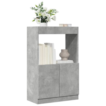 Engineered wood sideboard in concrete grey, 63x33x100 cm. by , Bookcases and shelves - Ref: Foro24-855100, Price: 68,16 €, Di...