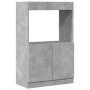 Engineered wood sideboard in concrete grey, 63x33x100 cm. by , Bookcases and shelves - Ref: Foro24-855100, Price: 68,16 €, Di...