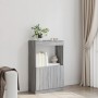 Engineered wood sideboard in Sonoma grey, 63x33x100 cm. by , Bookcases and shelves - Ref: Foro24-855102, Price: 69,97 €, Disc...