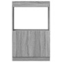 Aparador de madera de ingeniería gris Sonoma 63x33x100 cm de , Librerías y estanterías - Ref: Foro24-855102, Precio: 69,97 €,...