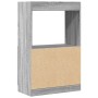 Aparador de madera de ingeniería gris Sonoma 63x33x100 cm de , Librerías y estanterías - Ref: Foro24-855102, Precio: 69,97 €,...