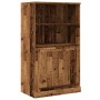 Aparador de madera de ingeniería envejecido 60x35,5x103,5 cm de , Aparadores - Ref: Foro24-857147, Precio: 76,47 €, Descuento: %