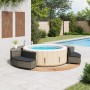 Whirlpool-Badewannenrand aus Akazienholz und grauem synthetischem Rattan. von , Pool- und Spa-Zubehör - Ref: Foro24-3270653, ...