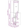 Medizinschrank aus geräucherter Eichen-Ingenieurholz 40x41x144,5 cm. von , Schließfächer und Lagerschränke - Ref: Foro24-3309...