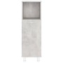 Conjunto de muebles de baño 3 piezas aglomerado gris hormigón de vidaXL, Muebles de baño - Ref: Foro24-3056947, Precio: 164,7...