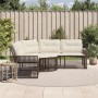 L-shaped garden sofa with cushions and footrest, made of brown PE rattan | Foro24|Onlineshop| Casa, Jardín y Más Foro24.es