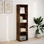 Engineered wood smoked oak bookshelf 40x30x152 cm by , Bookcases and shelves - Ref: Foro24-857880, Price: 58,26 €, Discount: %