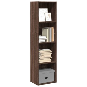 Engineered wood brown oak bookshelf 40x30x152 cm by , Bookcases and shelves - Ref: Foro24-857882, Price: 59,93 €, Discount: %