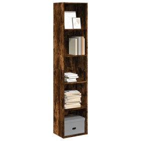 Estantería madera de ingeniería roble ahumado 40x30x189 cm de , Librerías y estanterías - Ref: Foro24-857889, Precio: 71,00 €...