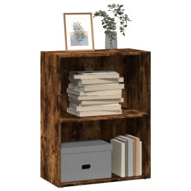 Estantería madera de ingeniería roble ahumado 60x30x77 cm de , Librerías y estanterías - Ref: Foro24-857894, Precio: 42,57 €,...