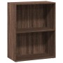 Estantería de madera de ingeniería marrón roble 60x30x77 cm de , Librerías y estanterías - Ref: Foro24-857896, Precio: 43,67 ...