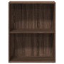 Estantería de madera de ingeniería marrón roble 60x30x77 cm de , Librerías y estanterías - Ref: Foro24-857896, Precio: 43,67 ...