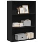 Engineered wood black shelf 80x30x114 cm by , Bookcases and shelves - Ref: Foro24-857932, Price: 65,84 €, Discount: %