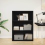 Estantería de madera de ingeniería negra 80x30x114 cm de , Librerías y estanterías - Ref: Foro24-857932, Precio: 65,84 €, Des...