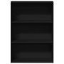 Engineered wood black shelf 80x30x114 cm by , Bookcases and shelves - Ref: Foro24-857932, Price: 65,84 €, Discount: %