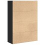 Estantería de madera de ingeniería negra 80x30x114 cm de , Librerías y estanterías - Ref: Foro24-857932, Precio: 65,84 €, Des...