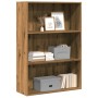 Engineered wood oak artisian shelf 80x30x114 cm by , Bookcases and shelves - Ref: Foro24-857939, Price: 62,40 €, Discount: %