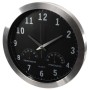 Perel Reloj de pared negro y plateado 35,5 cm de Perel, Relojes de pared - Ref: Foro24-432665, Precio: 67,81 €, Descuento: %