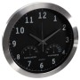 Perel Black and silver wall clock 35.5 cm by Perel, Wall clocks - Ref: Foro24-432665, Price: 67,81 €, Discount: %